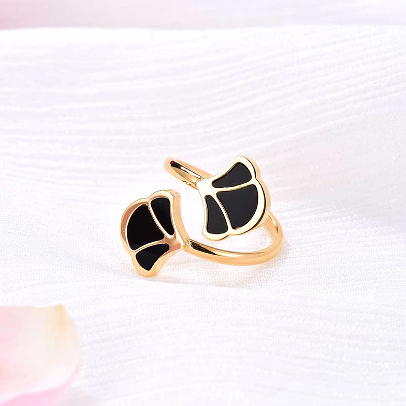 Tulip / Ring Black Gold - Image 2