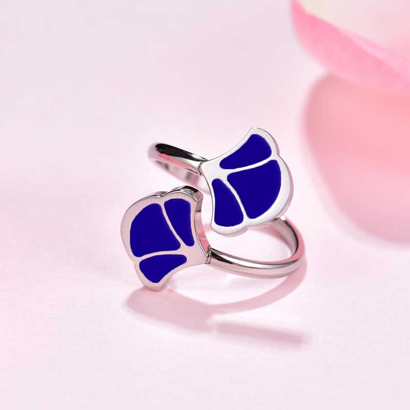 Tulip / Ring Blue Silver - Image 2
