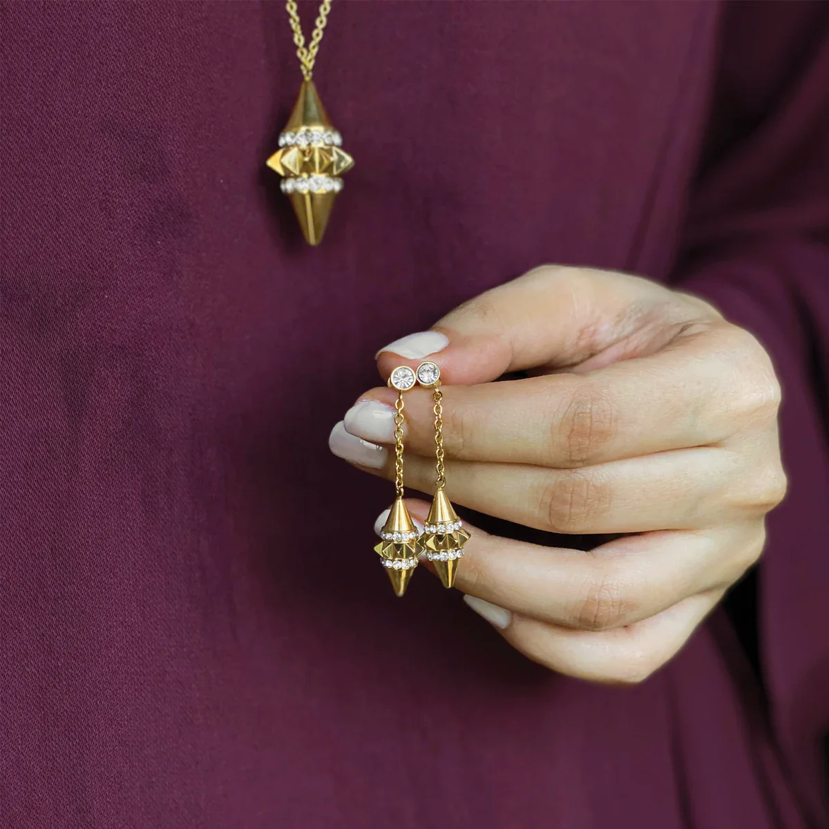 Turath / Earrings Gold - Image 6